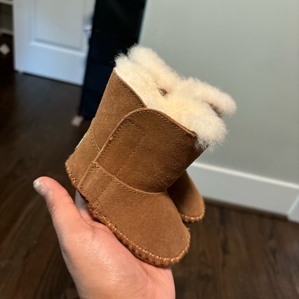 UGG Tan Kids Boots with Cream Lining